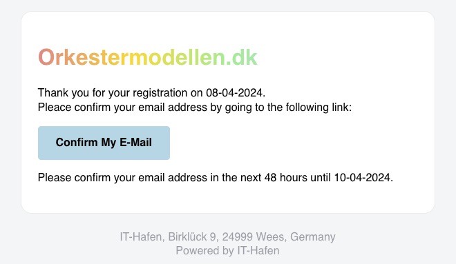 New E-Mail Template